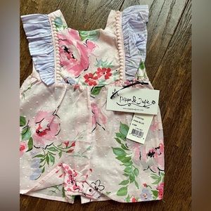 Pippa and Julie 3-6m Romper